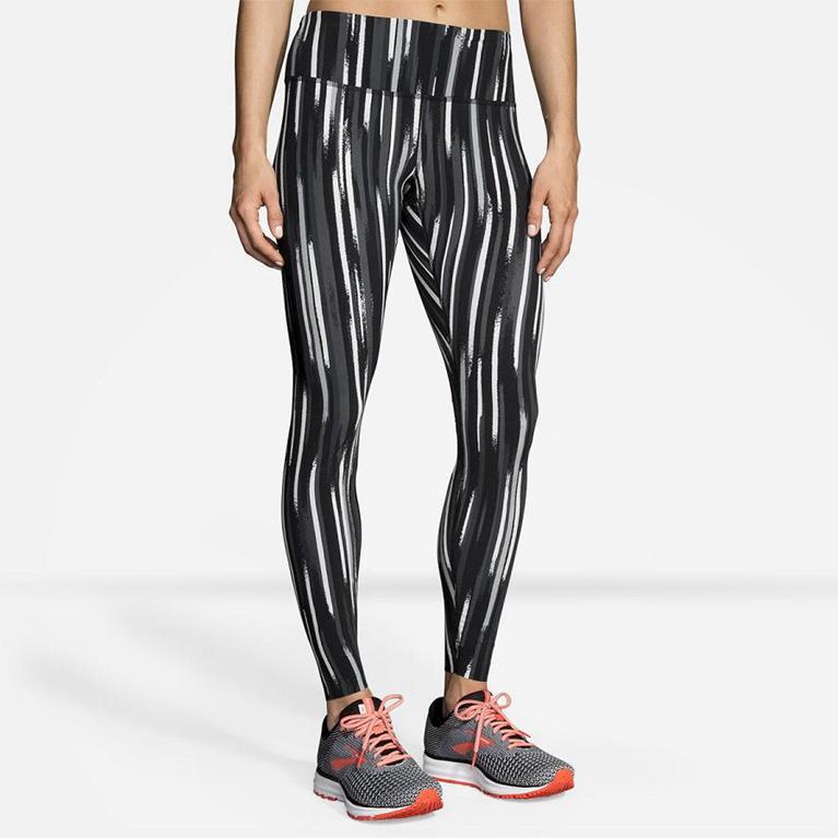 Brooks Ghost Running Leggings - Women's - Grey (02846-FLRK)